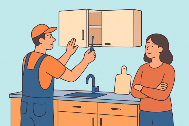 Keittiön kaapistojen vaihto ilman muuta remonttia